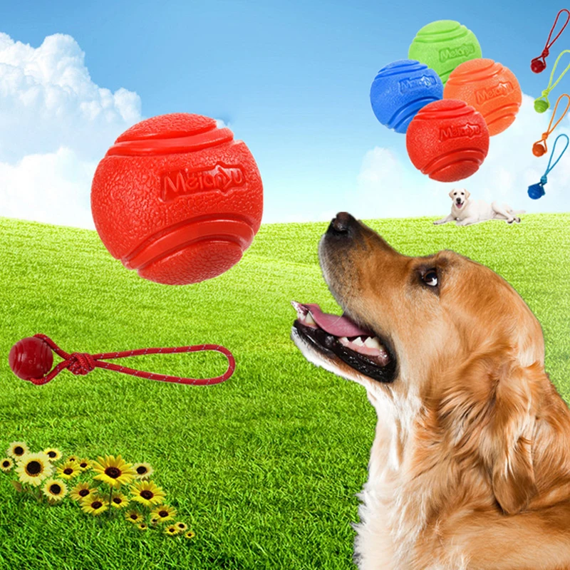 

Игрушка для домашних животных, самовосстанавливающаяся игрушка для собак, игрушка со звуком, раньше, шар для животных, вращающийся моляр для облегчения скуки, резиновый шар и веревка