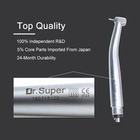 dr super dentists supply 46 hole high speed handpiece single spray triple spray led pressing needle fiber titanium alloy