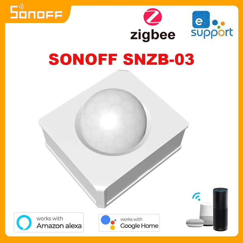 

SONOFF SNZB-03 Zigbee Motion Sensor Detector Smart Home Remote Conrol Via EWeLink ZBBridge Required Work With Alexa Google Home