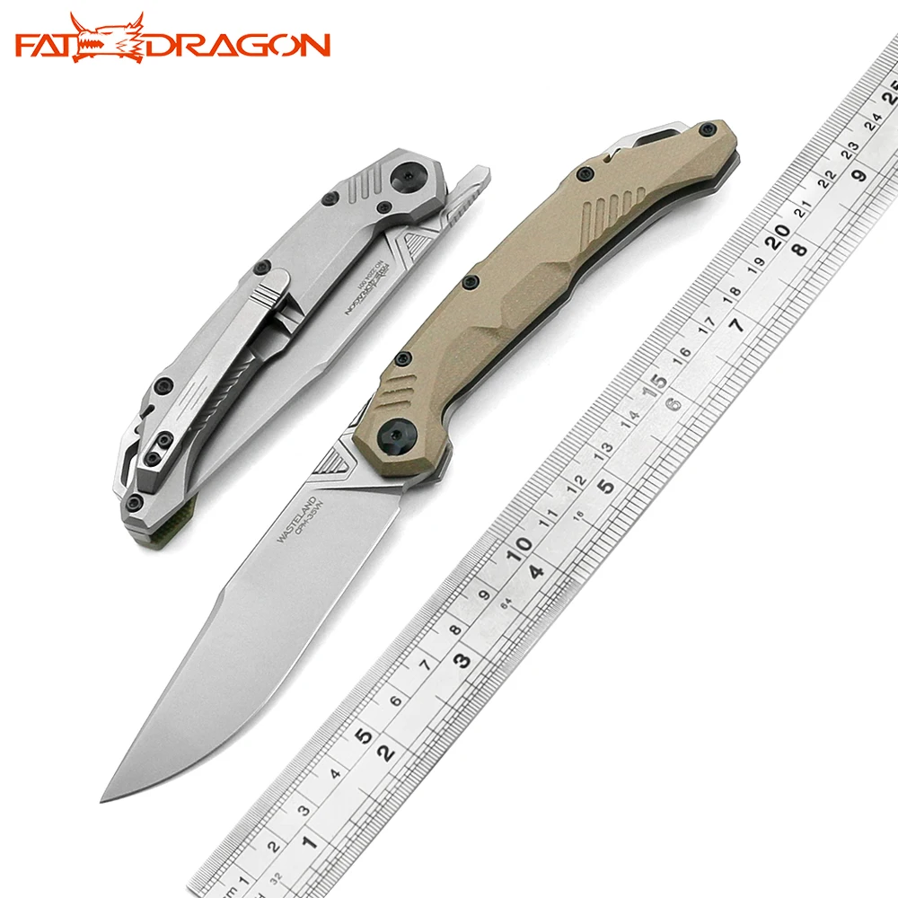 Складной нож G10/льняной из титанового сплава