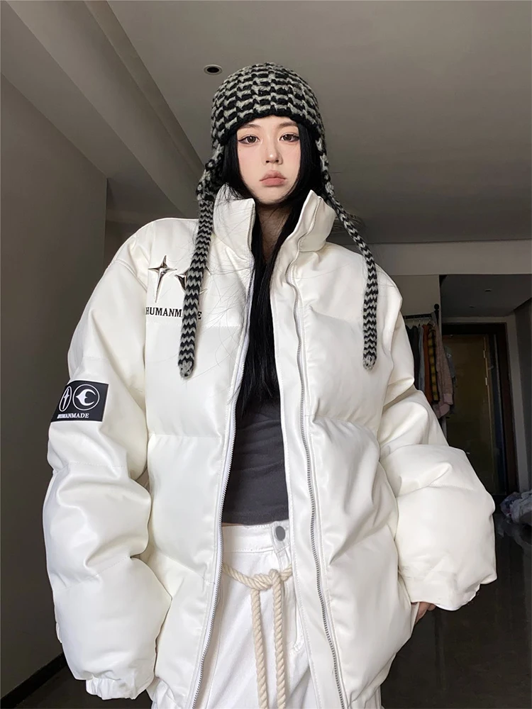 Рисунок 2 - Женский кожаный пуховик в стиле оверсайз