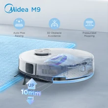 Midea M9 Robot Vacuum Cleaner Intelligent Mop Lifting 3D Obstacle Avoidance 4000Pa Suction Vacuum Cleaners Smart Home Appliance