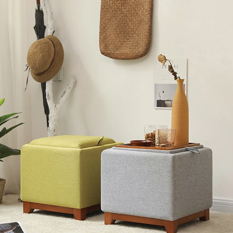 

Modern Storage Stool Minimalist Luxury Multifunction Living Room Household Pouf Coffee Table Stool banco plegable Furniture