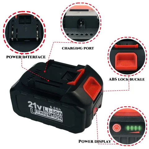 Литий-ионная батарея KEPAH MK 21V 3.0/6.0/9.0 Ач для электроинструмента