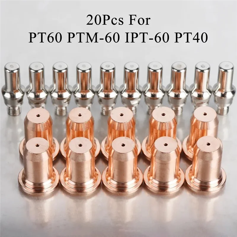Фото ABAE-20 шт. IPT-60 PT-60 IPT-40 PT40 Электрод 52582, сопло 51313P, подходит для плазменной резки, расходные материалы, сопло №3