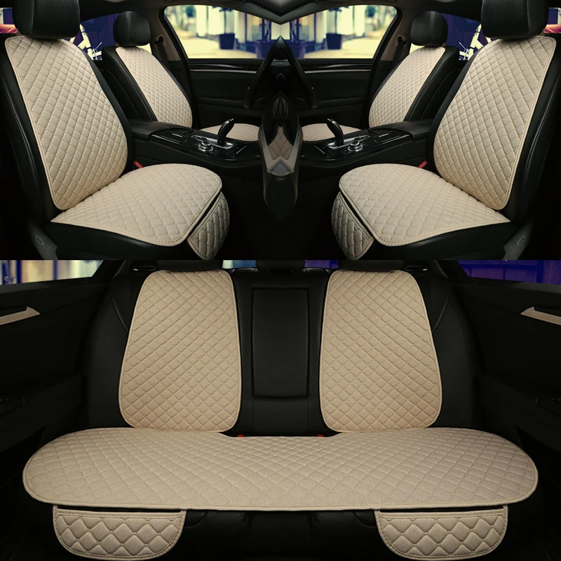 

5 Seats Car Seat Covers Set Universal Fit Most Cars Seat Protector With Backrest Automobile Line Cushion Pad Mat For Auto Truck