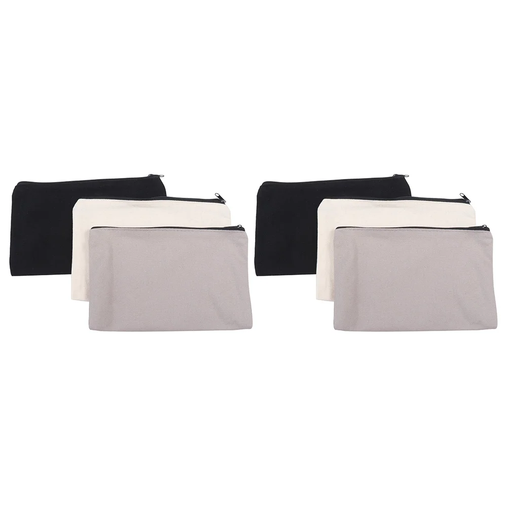 

Bag Pencil Canvas Storage Makeup Case Pouch Zipper Pen Toiletry Bags Organizer Stationary Cosmetic Purse Diy Craft Portable