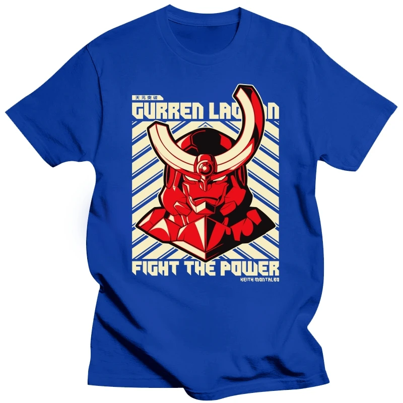 Summan Мужская качественная футболка с принтом Tengen Toppa Gurren Lagann Новое поступление 2020