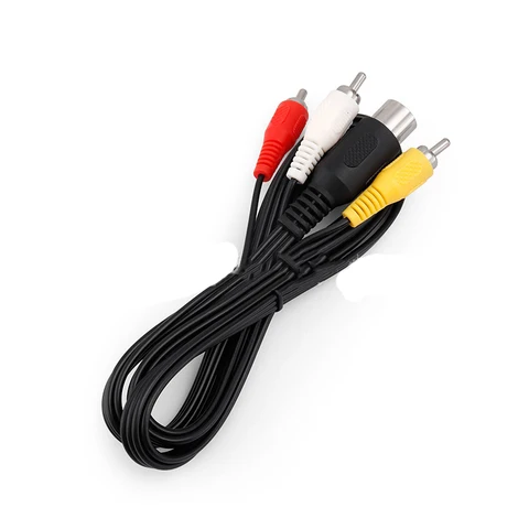 Аудио-видео кабель AV длиной 1,8 м для SEGA Mega Drive 1 Шнур MD1 3RCA для кабеля Genesis 1