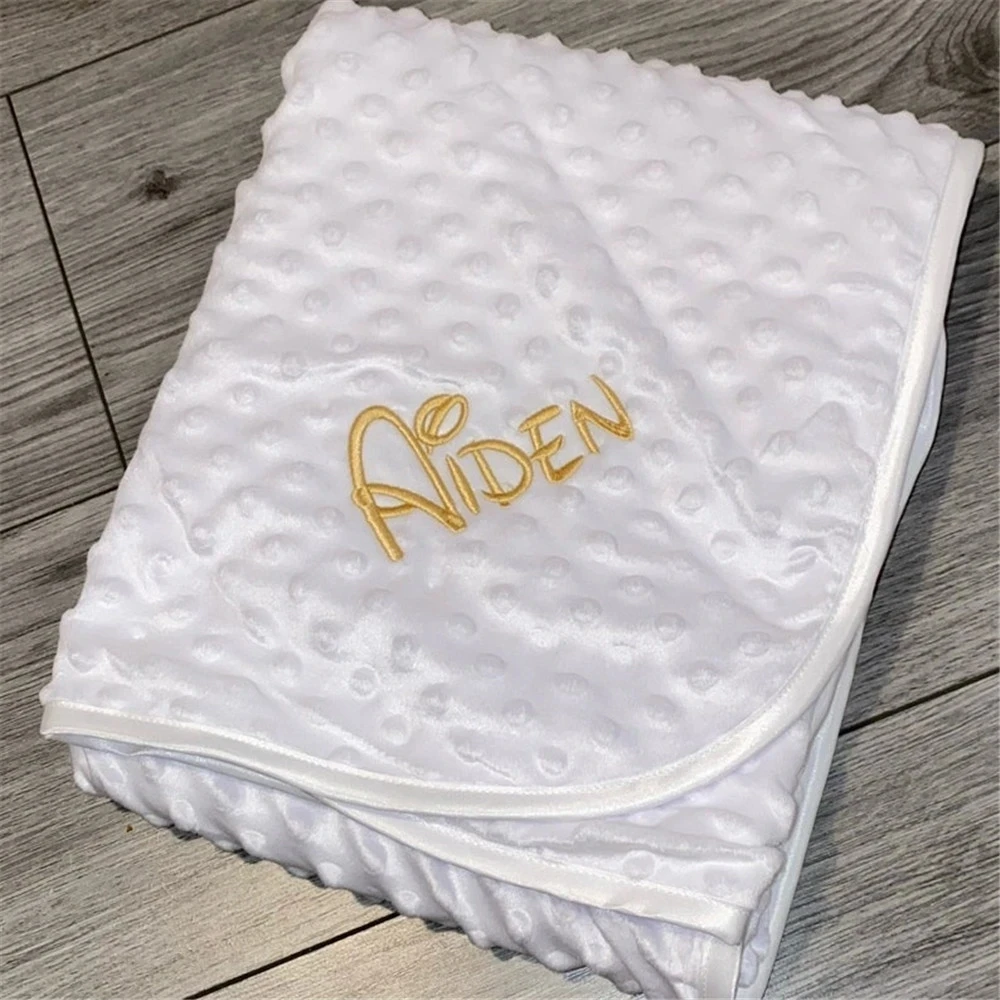 Подарочный набор для новорожденных мягкое одеяло с вышивкой Детские