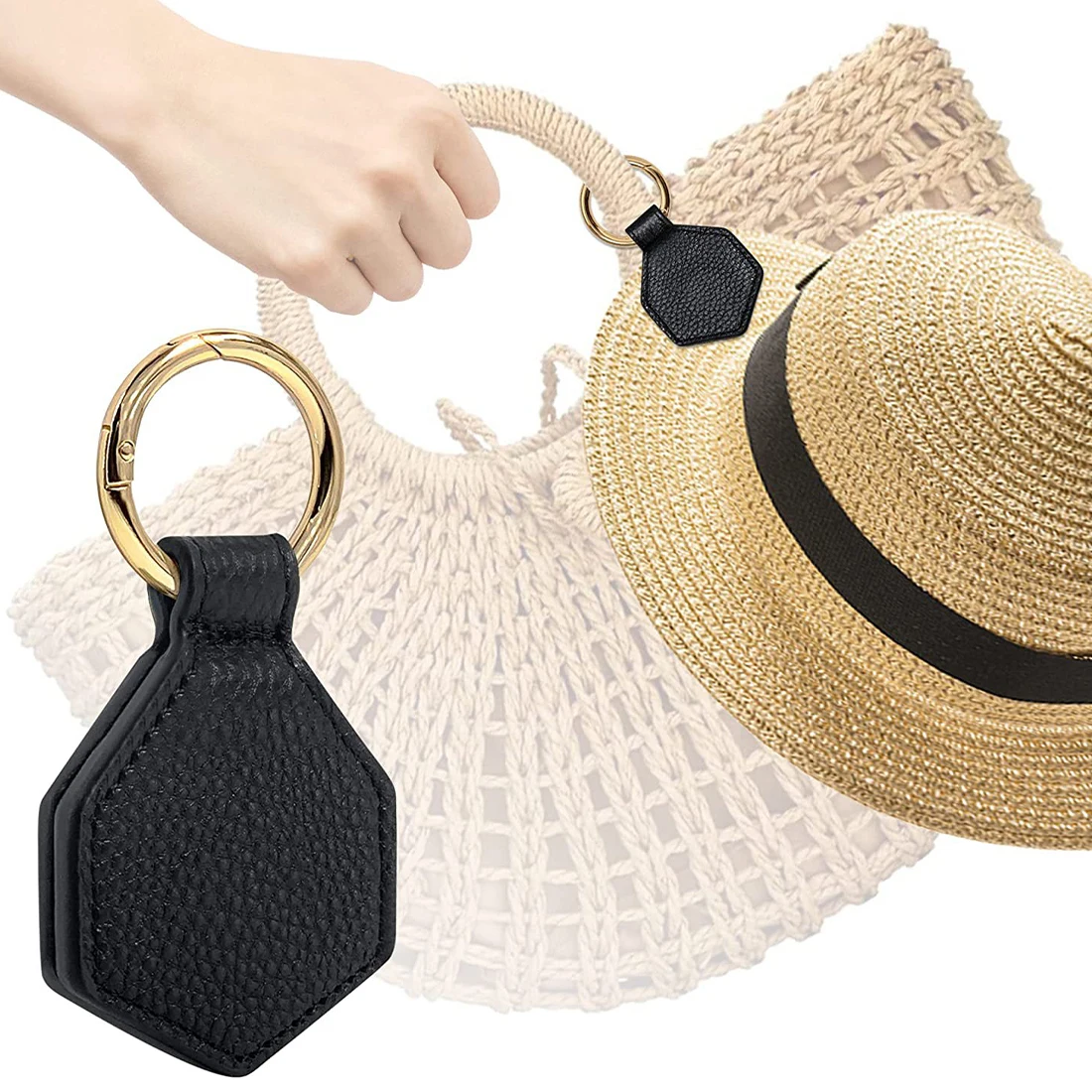 

Hat Magnet Clip Magnetic Hat Clip For Traveling Strong Magnetic Hat Holder Pu Leather Clips Holding Cap On Bag Backpack Clip