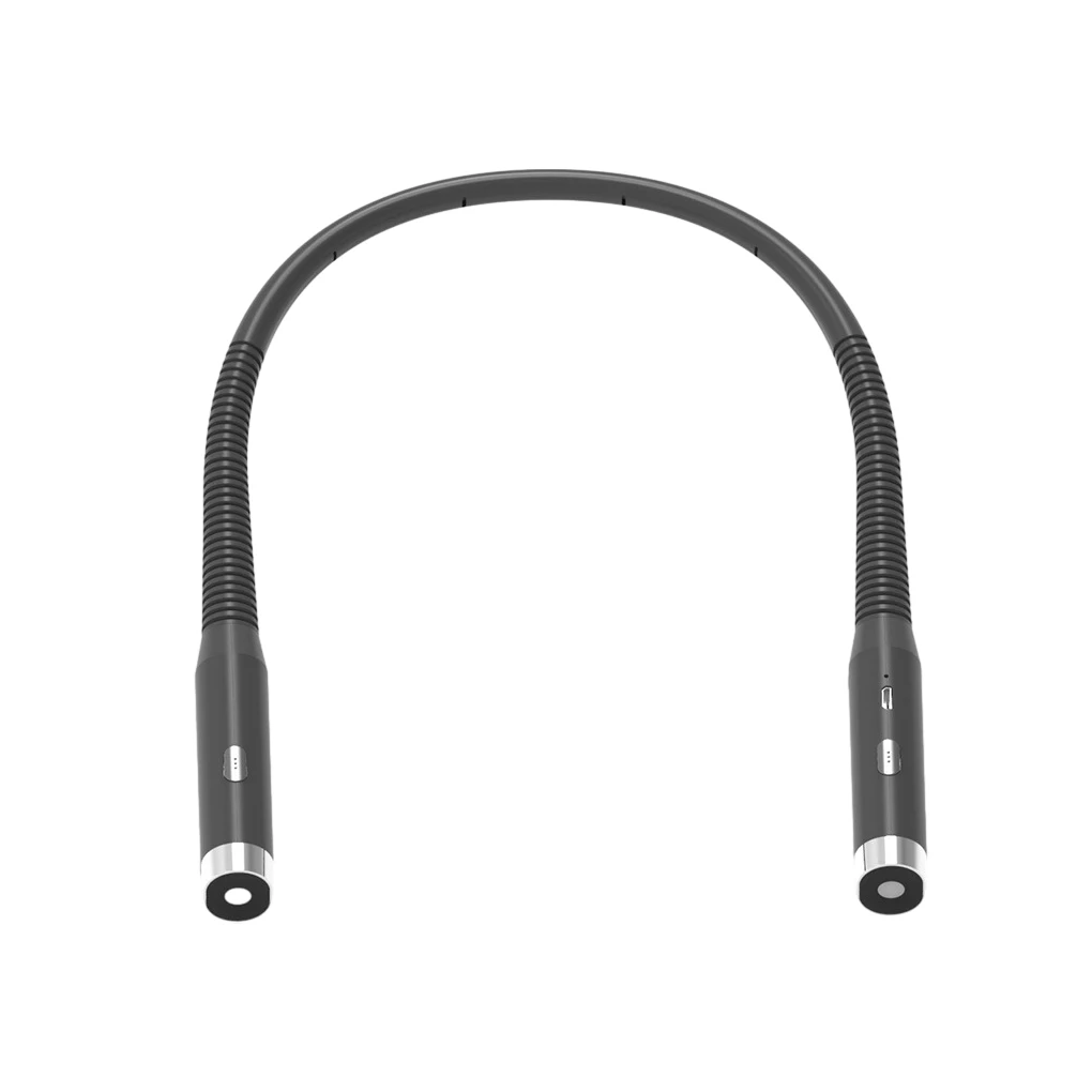 

Neck Reading Lamp - For Night Time Activities 360° Angles ABS Rechargeable Light Black