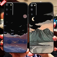 hand painting landscape for samsung galaxy s21 s20 plus ultra fe 5g phone case silicone cover coque funda
