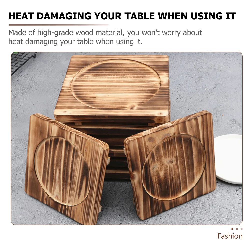 Каменный коврик для чаши деревянная подставка горшка винтажный декор кухонный