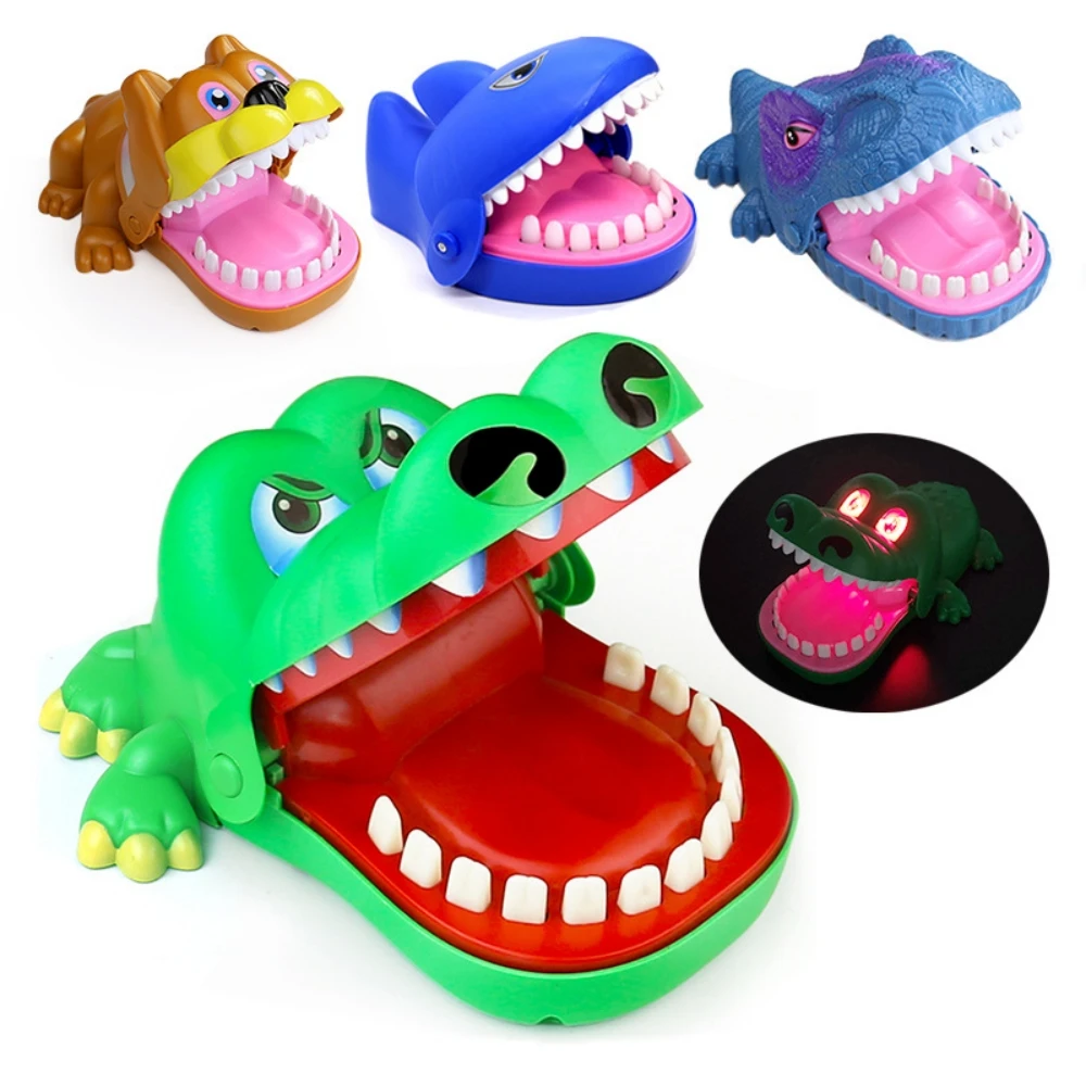 

Crocodile Teeth Toys Mini Portable Bite Jokes Toy Random Color Creative Fun Interactive Toy For Pranks Children Kids Party Game
