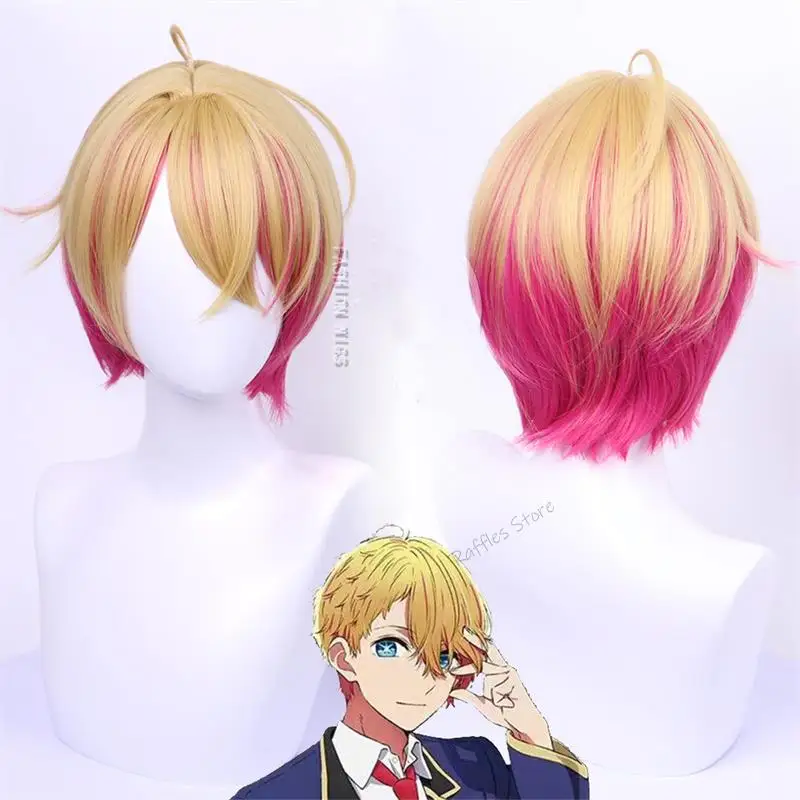 

Hoshino Akuamarin Cosplay Wig Anime Oshi No Ko Cosplay Orange Gold Rose Pink Hair Heat Resistant Party Anime Wigs