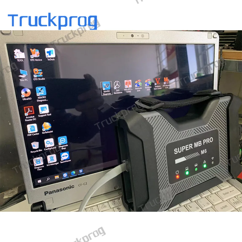 

Thoughbook CF C2 Laptop+Super MB Pro M6 Star Wireless DoIP Car Truck Diagnosis Tool For Benz MB Trucks 12V Car 24v Diesel Truck