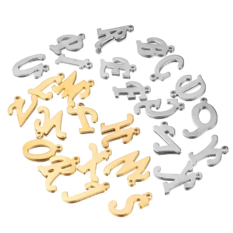 Кулон из нержавеющей стали с английским алфавитом ювелирные аксессуары