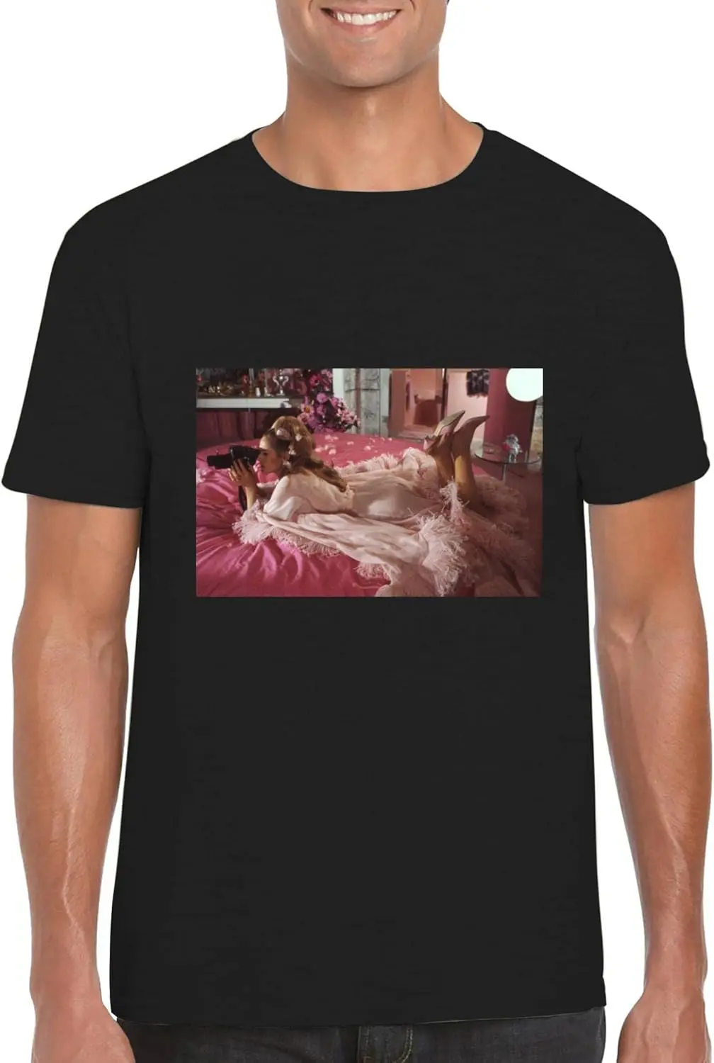 Ursula Andress - Мужская футболка с круглым вырезом FCA # ФАГ 924168