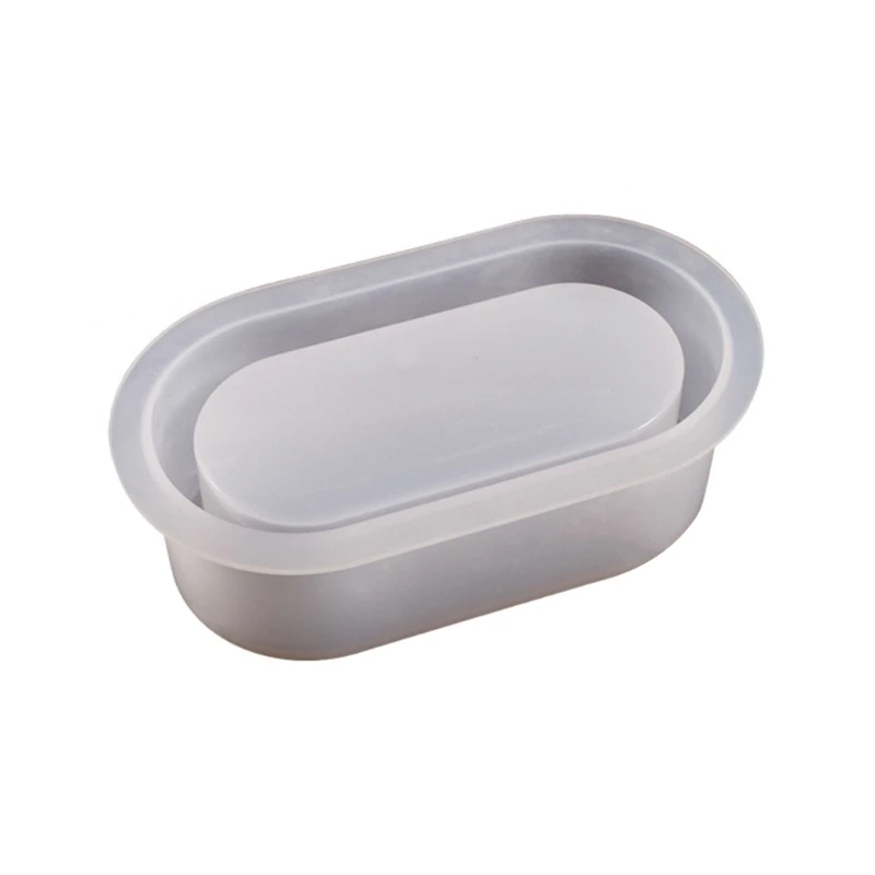 

Planter Mold Fashion Oval Shape Jewelry Storage Container Mold DIY Craft
