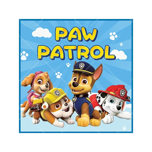 

Скай Щенячий патруль тема украшение для дня рождения посуда принадлежности скатерть воздушный шар торт Топпер солома