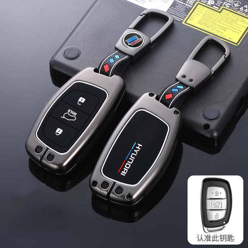 

Zinc Alloy Car Key Case Cover For Hyundai Tucson Sonata Creta ix25 ix35 ix45 i10 i20 i30 i40 Verna Solaris Mistra Elantra Accent