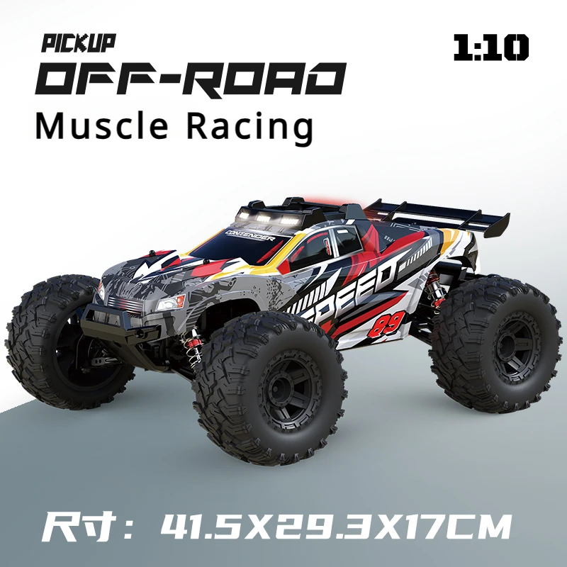 Флуоресцентный автомобиль 1/10 четырехколесный привод высокоскоростной пульт