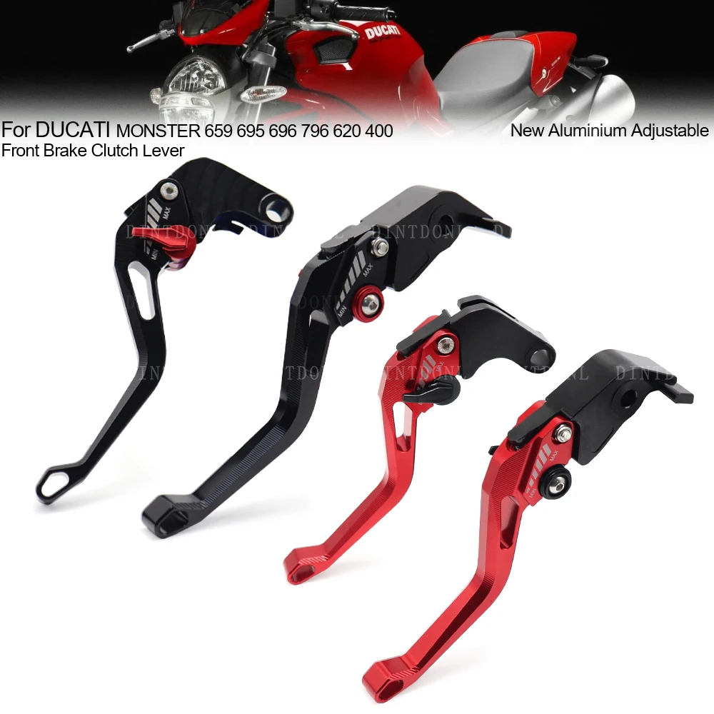 

Clutch Front Brake Lever For DUCATI MONSTER 659 695 696 796 620 400 Motorcycle Adjustable CNC Handles Adjust Tie Rod Accessories