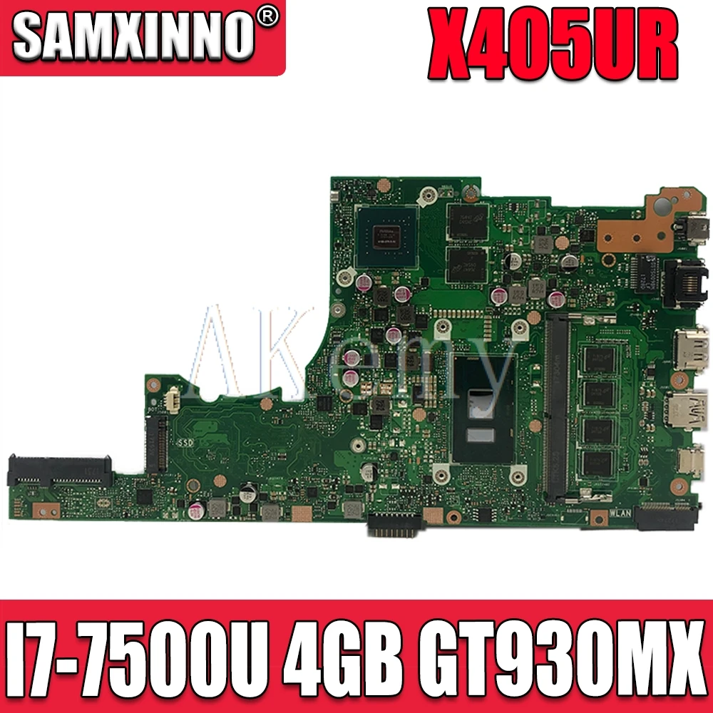 

X405UR для Asus X405U X405UN X405UR X405URR X405URP X405UQ X405UF Laotop материнская плата X405UR системная плата GT930MX 4 Гб