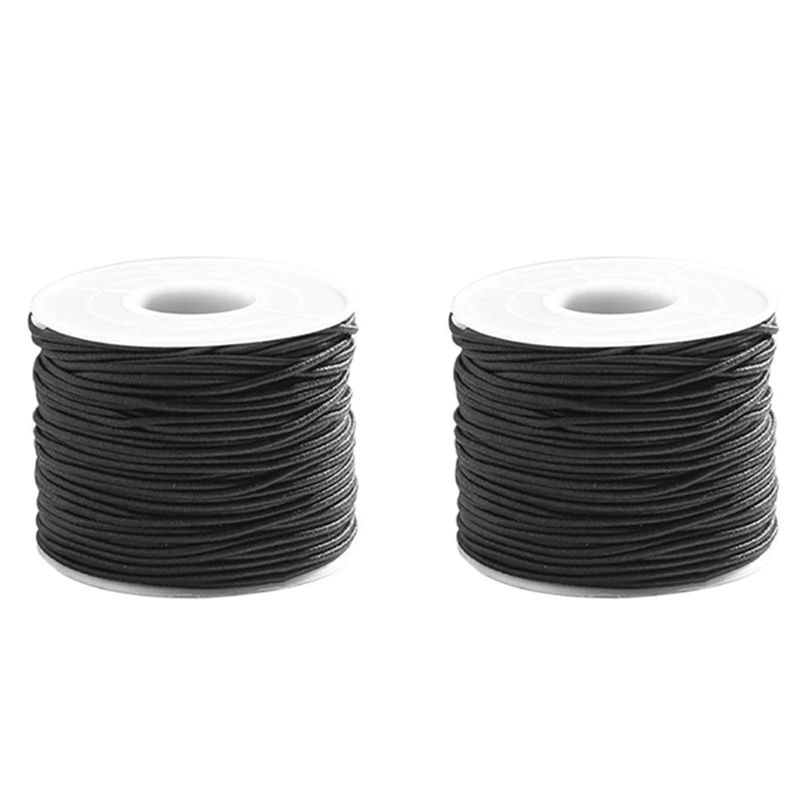 

2 Pcs 1.0 MM Leather Line Waxed Cord Cotton Thread String Strap Necklace Rope For Jewelry Making DIY Bracelet Supplies