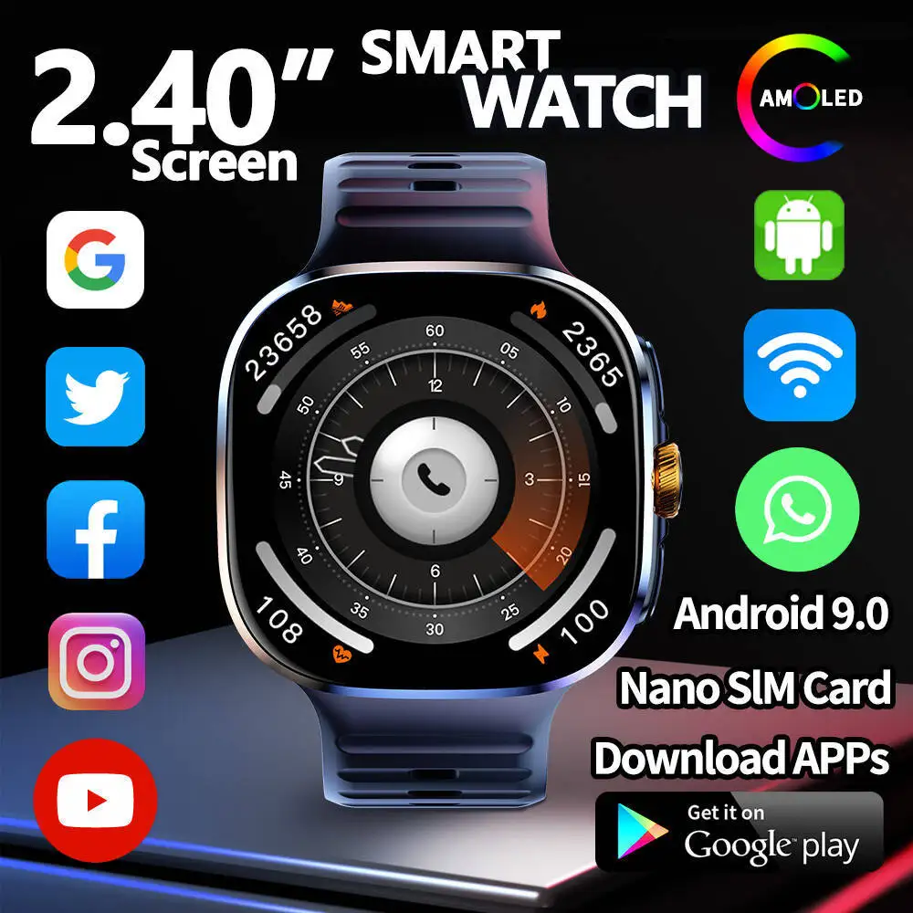 Фото Смарт-часы Global Pass M99 с функцией телефона, 2,4-дюймовым вращающимся экраном, функцией фотосъемки, измерением пульса и артериального давления, NFC и контролем доступа. №3