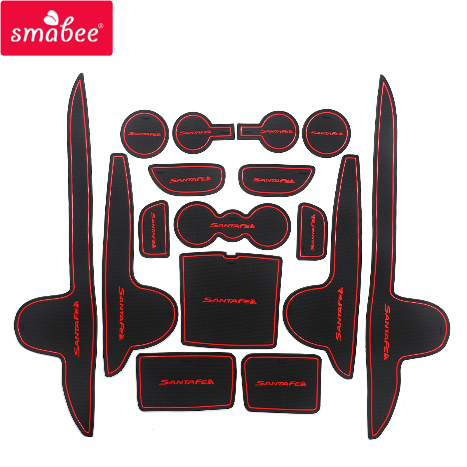 

Smabee Gate Slot Cup Mat for Hyundai Santa Fe 2021 2022 TM Interior Accessories Anti-Slip Door Pad Non-Slip Decoration Coaster