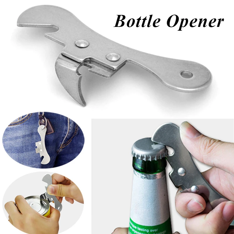 

Can Opener Beer Bottle Opener Cans Kitchen Tool Manual Tin Professional Jar Tin Opener Safety Stainless Steel Side Cut