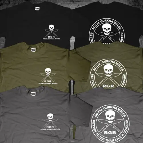 

Nepal RGR Royal Gurkha Rifles Gurkhas British Army Special Forces Kukri T shirt