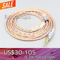 ln007163 silver plated occ shielding coaxial earphone cable for etymotic er4sr er4xr er3xr er3se er2xr er2se