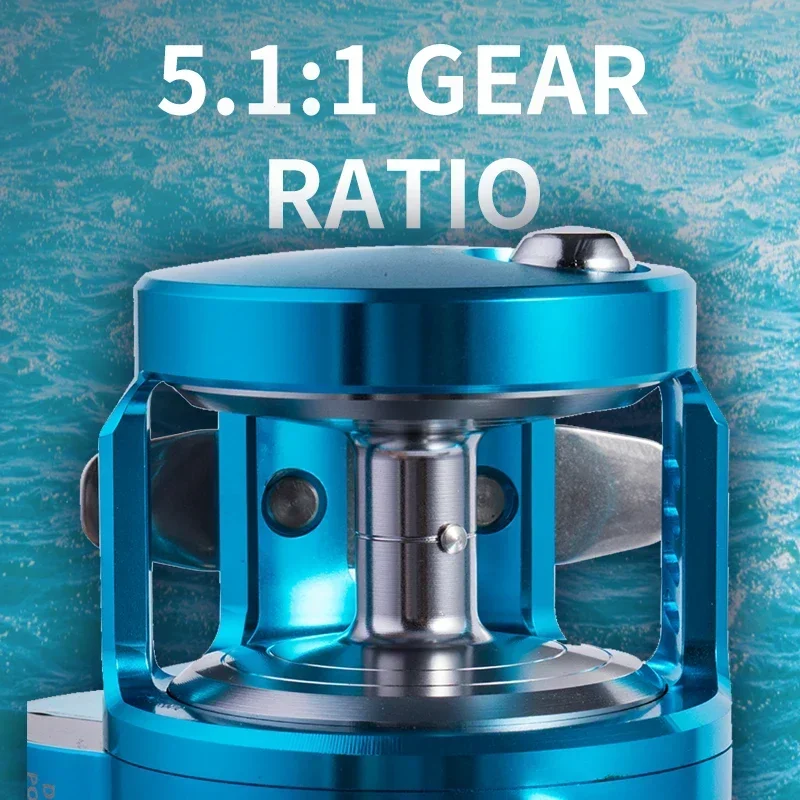 Новая рыболовная катушка для большой игры 6 8:1 отсадки со звездным сопротивлением