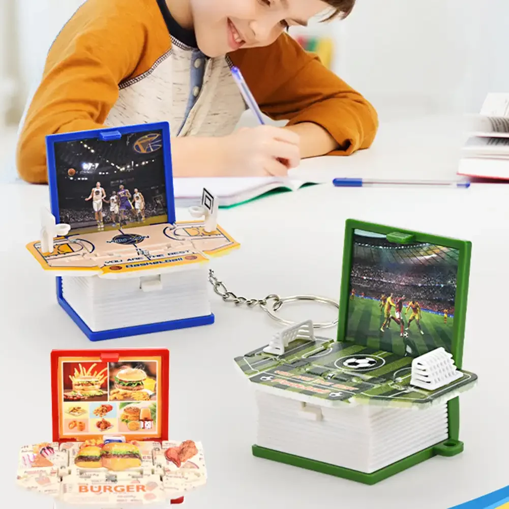 Складной брелок-книга детская игрушка 3D Новый год рождественский подарок