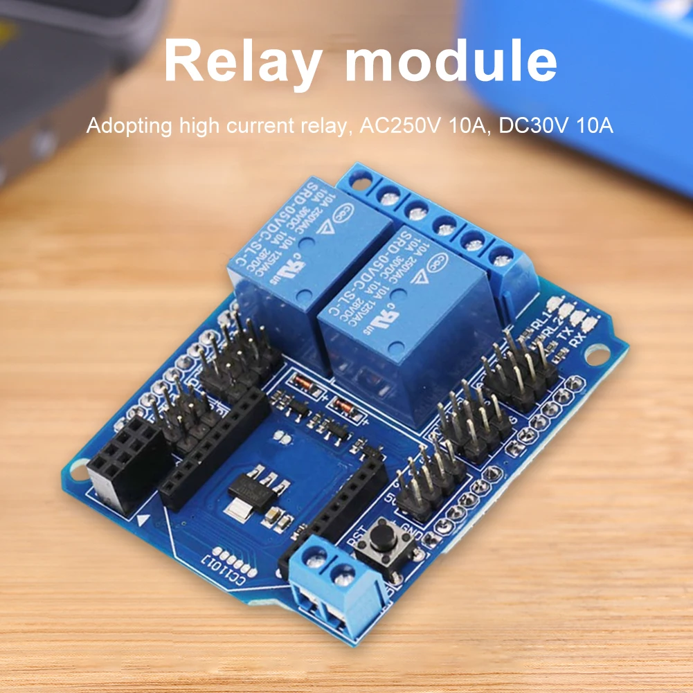 

1/2/3pcs 5V 2 Way Relay Shield Expansion Board Supports XBee/BTBee NRFL2401 CC1101 RF/Bluetooth-compatible Connection