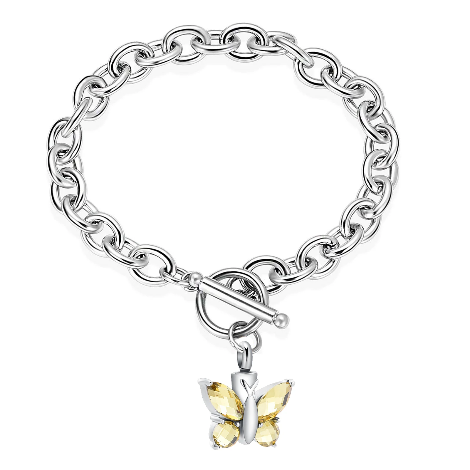 Cremation Jewelry Butterfly Urn Bracelet for Ashes for Women Ashes Bangle for Loved One