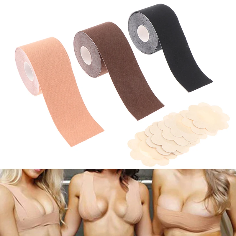 

5cm*5m Breast Lifting Tape Boob Tape Adhesive Invisible Bra Nipple Pasties Covers Breast Lift Tape Push Up Bralette Strapless