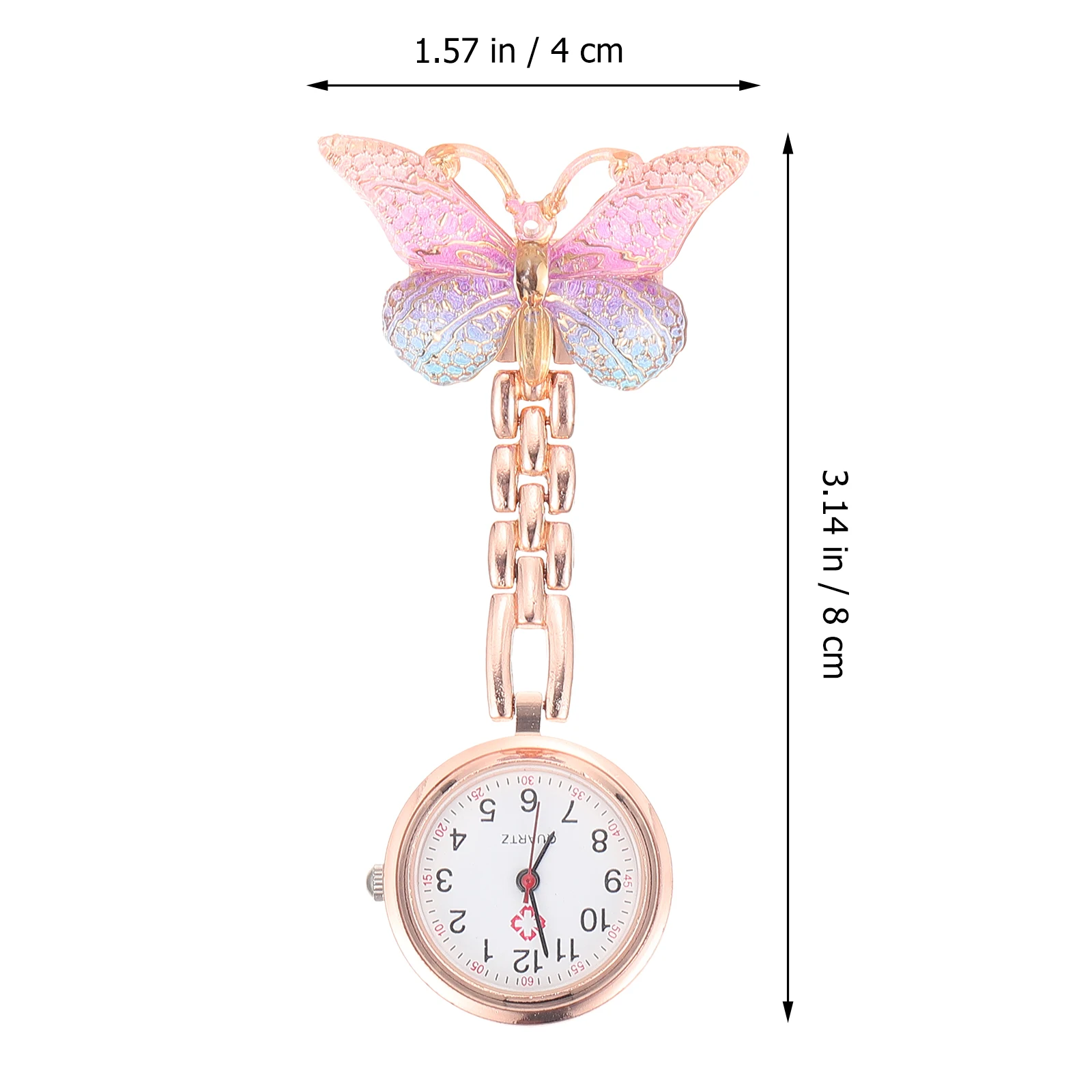 Watch Nurse Pocket Nursing Badgees Clip Nursing Fob Women Badge Hanging Lapel Accessories Retractable Brooch Men Pin