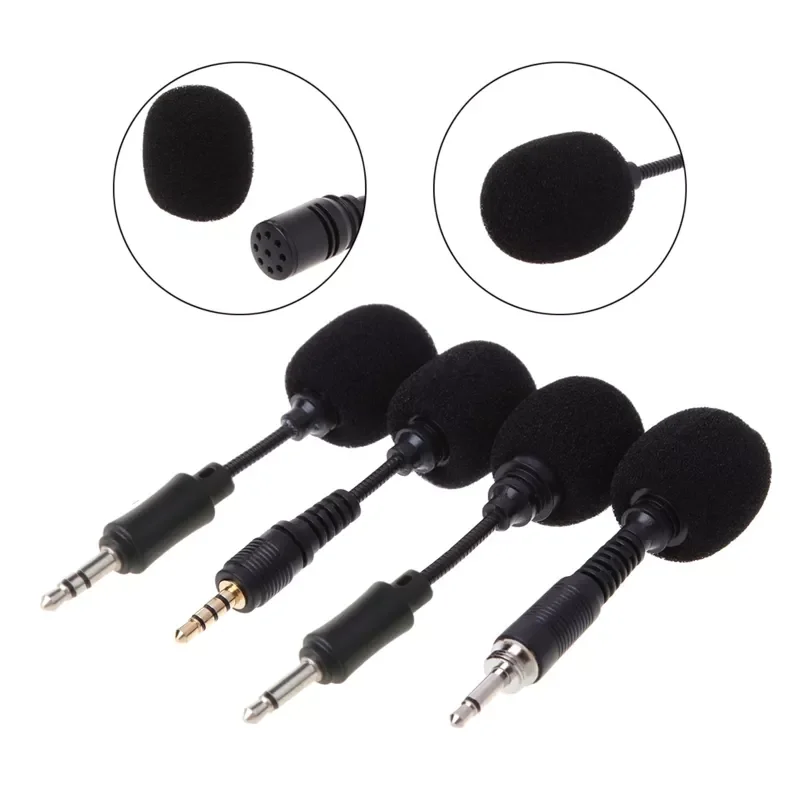 

Mobile Phone Mini 3.5mm Interface Flexible Microphone Stereo For iPhone Android