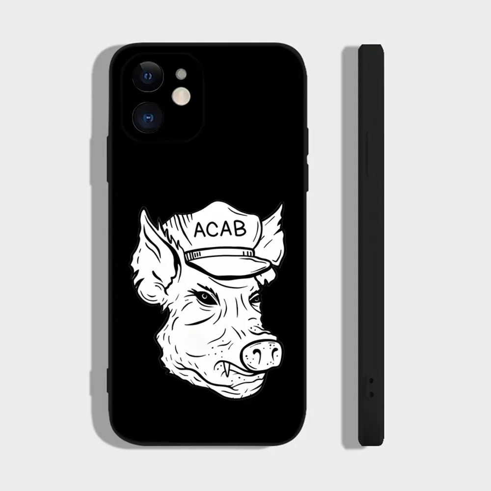 All Cops Are Bastards ACAB 1312 Phone Case For iPhone 16 15 14 13 12 11 Plus Pro Max XR XS X 7 8 SE Mini Silicone Soft