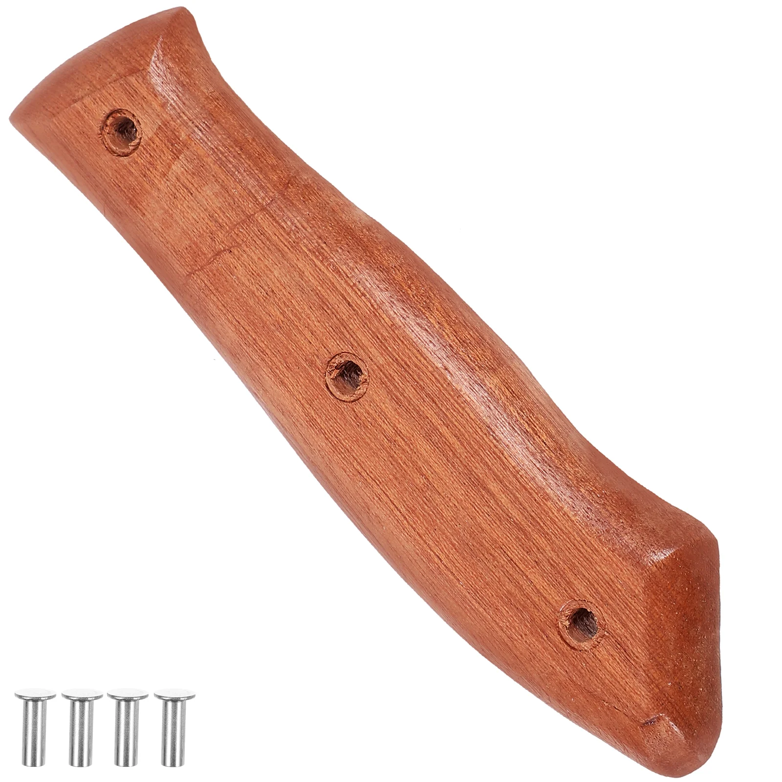 

2 Pcs Kitchen Knife Handle Replacement Handles Repair Making Supplies Wood
