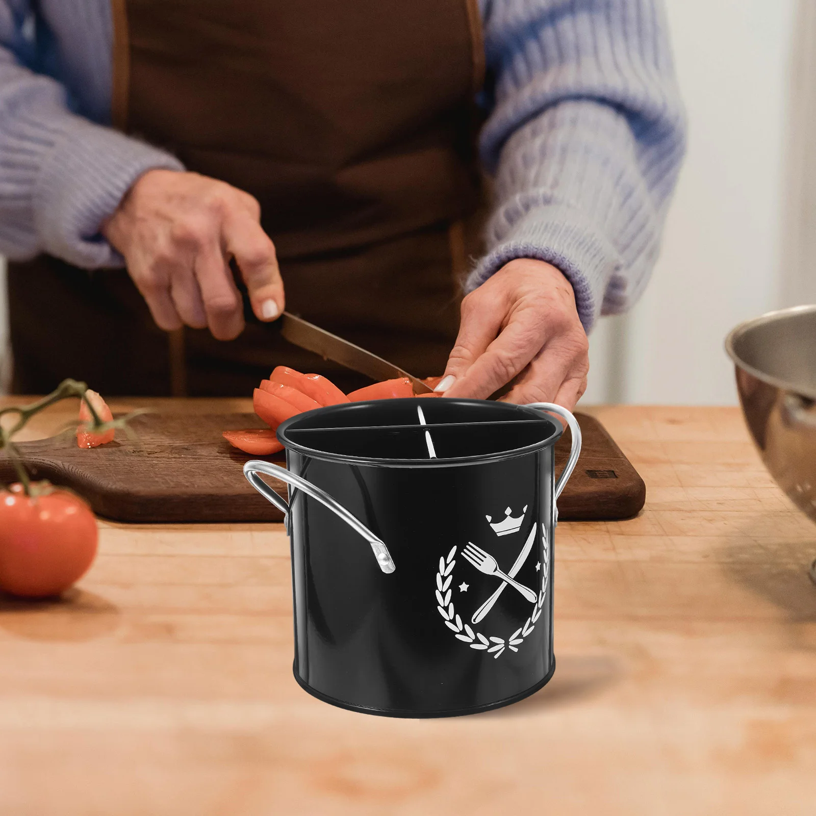 Держатель для кухонной утвари сушилка палочек еды ретро корзина хранения