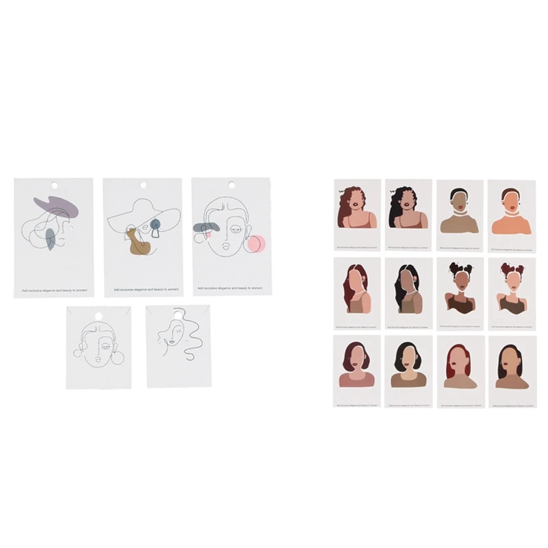 

Mix Patterns 6X9cm 100Pcs Fashion Women Jewelry Display Card & 100Pcs Elegant Women Pattern Earring Display Card