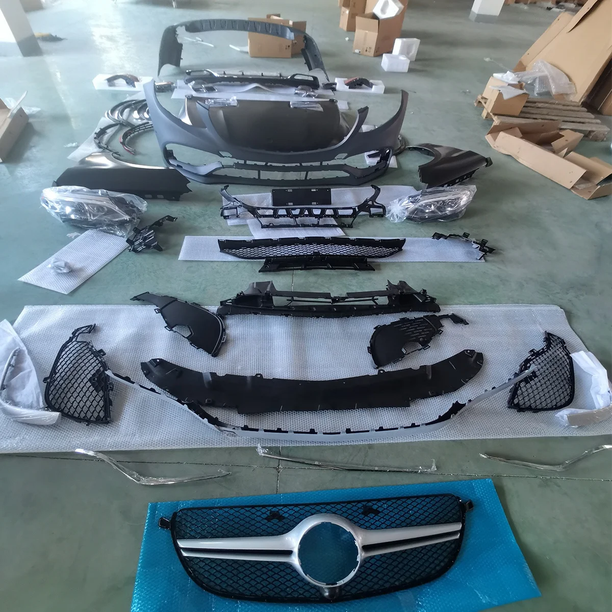 Автомобильный бампер часть Bodykit полный комплект кузова W166 ML обновление GLE Class GLE63