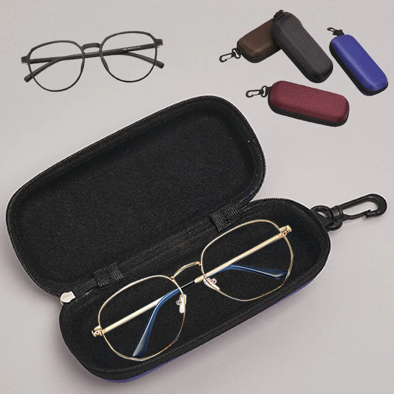 

Portable Women's Sunglasses Case Glasses Cover Box With Zipper Lenses Case Eyeglass Organizer Container Fashion Accessories