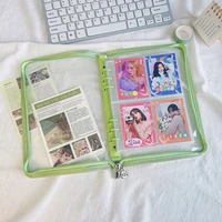 yiwi a5 zipper binder photocards collect book postcards organizer journal notebook school stationery