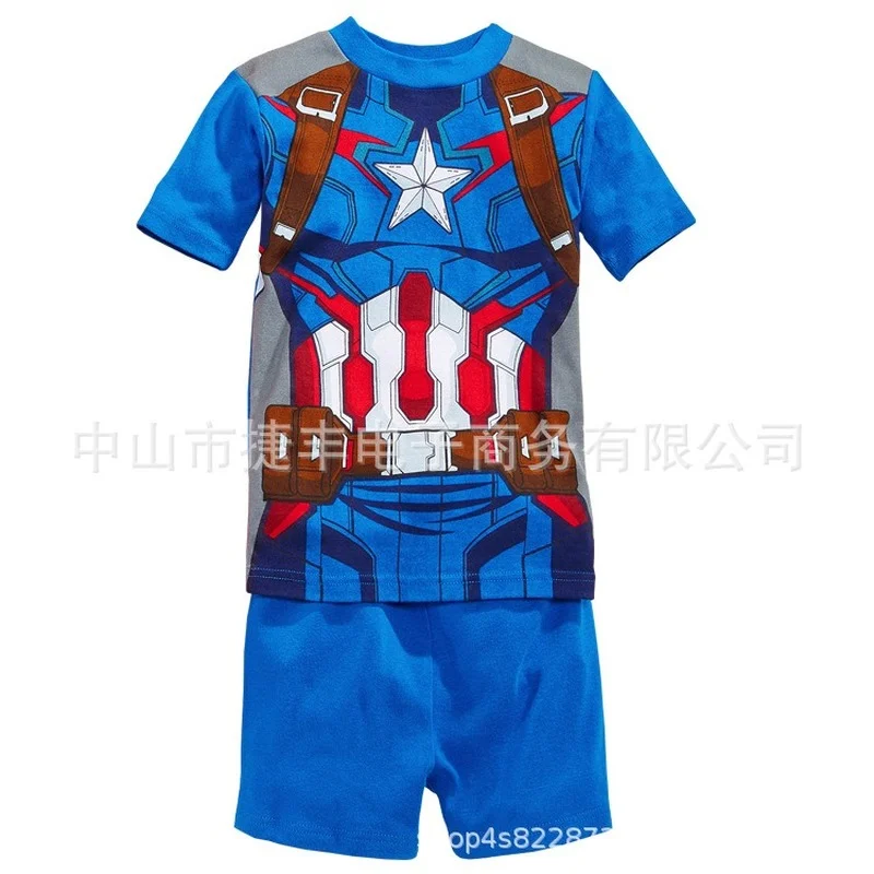 

1-7 Years New Kids Marvel Pajama Set Baby Girls and Boys Clothes Pyjamas Cartoon 2 Piece Kids Summer Pajamas Pijama Sleepwear